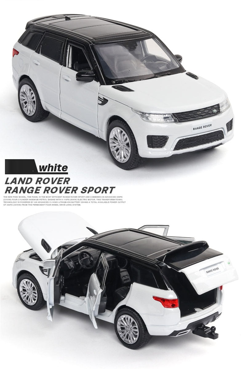 Car Model Land-Rover Range Rover Metal Alloy Sound and Light kids Children Toys 1:32