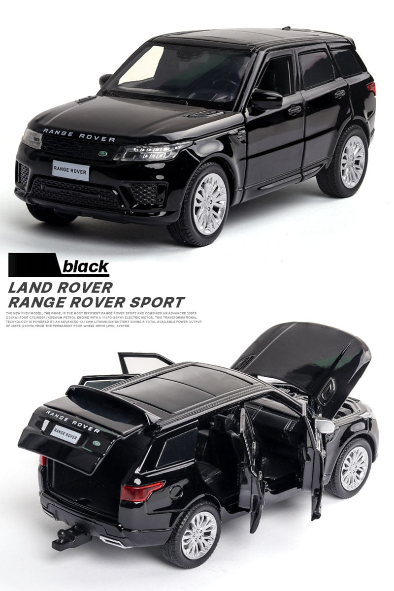 Car Model Land-Rover Range Rover Metal Alloy Sound and Light kids Children Toys 1:32