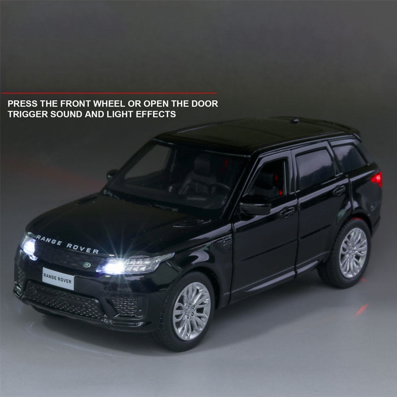 Car Model Land-Rover Range Rover Metal Alloy Sound and Light kids Children Toys 1:32