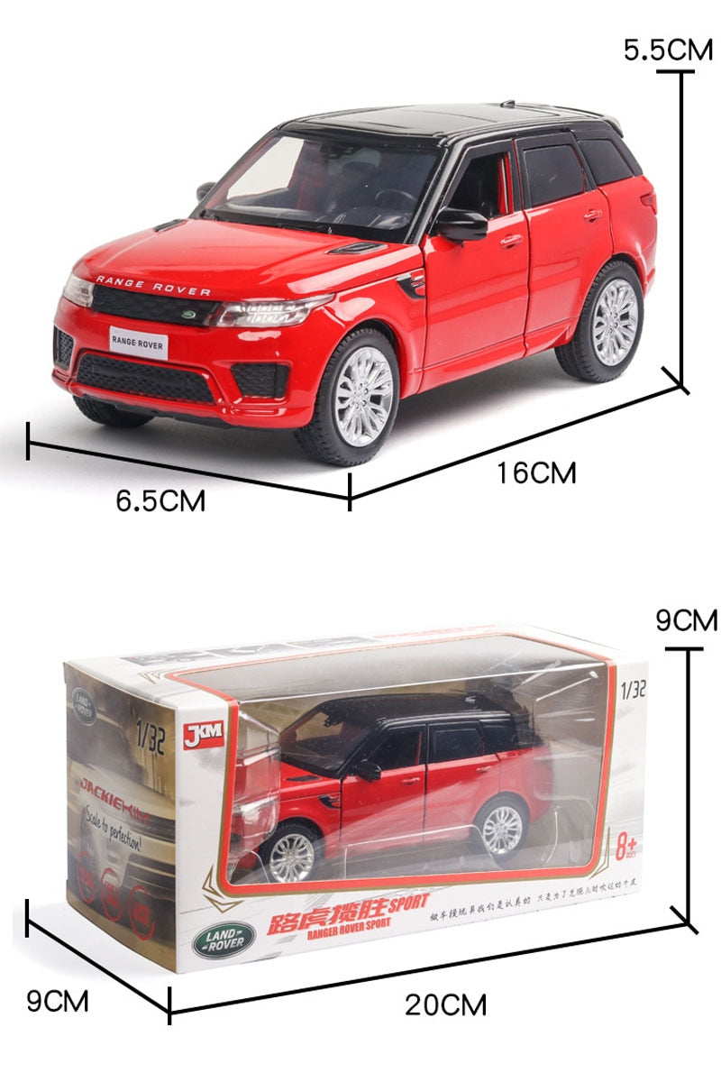 Car Model Land-Rover Range Rover Metal Alloy Sound and Light kids Children Toys 1:32