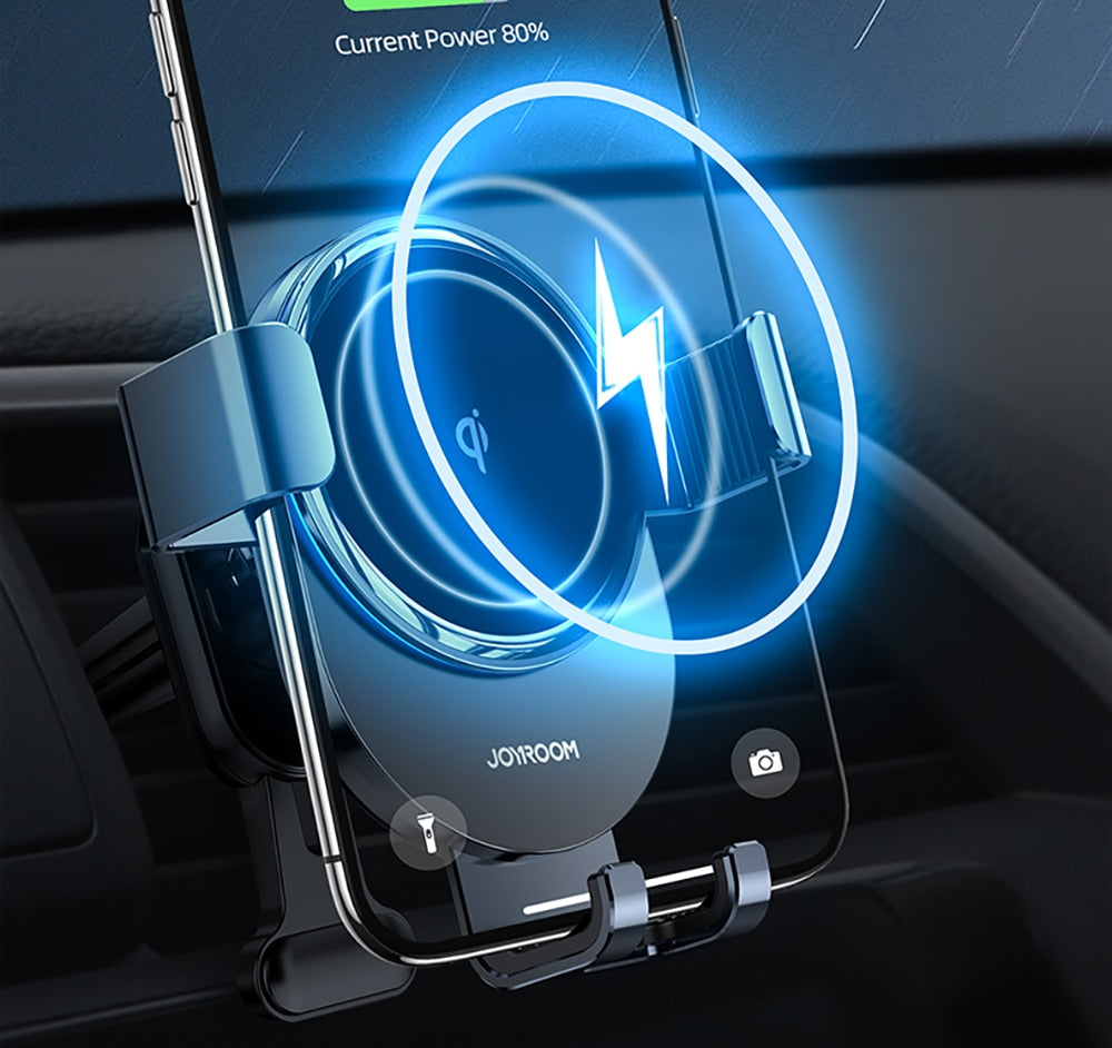 15W Qi Car Phone Holder Wireless Charger Air Vent Mount