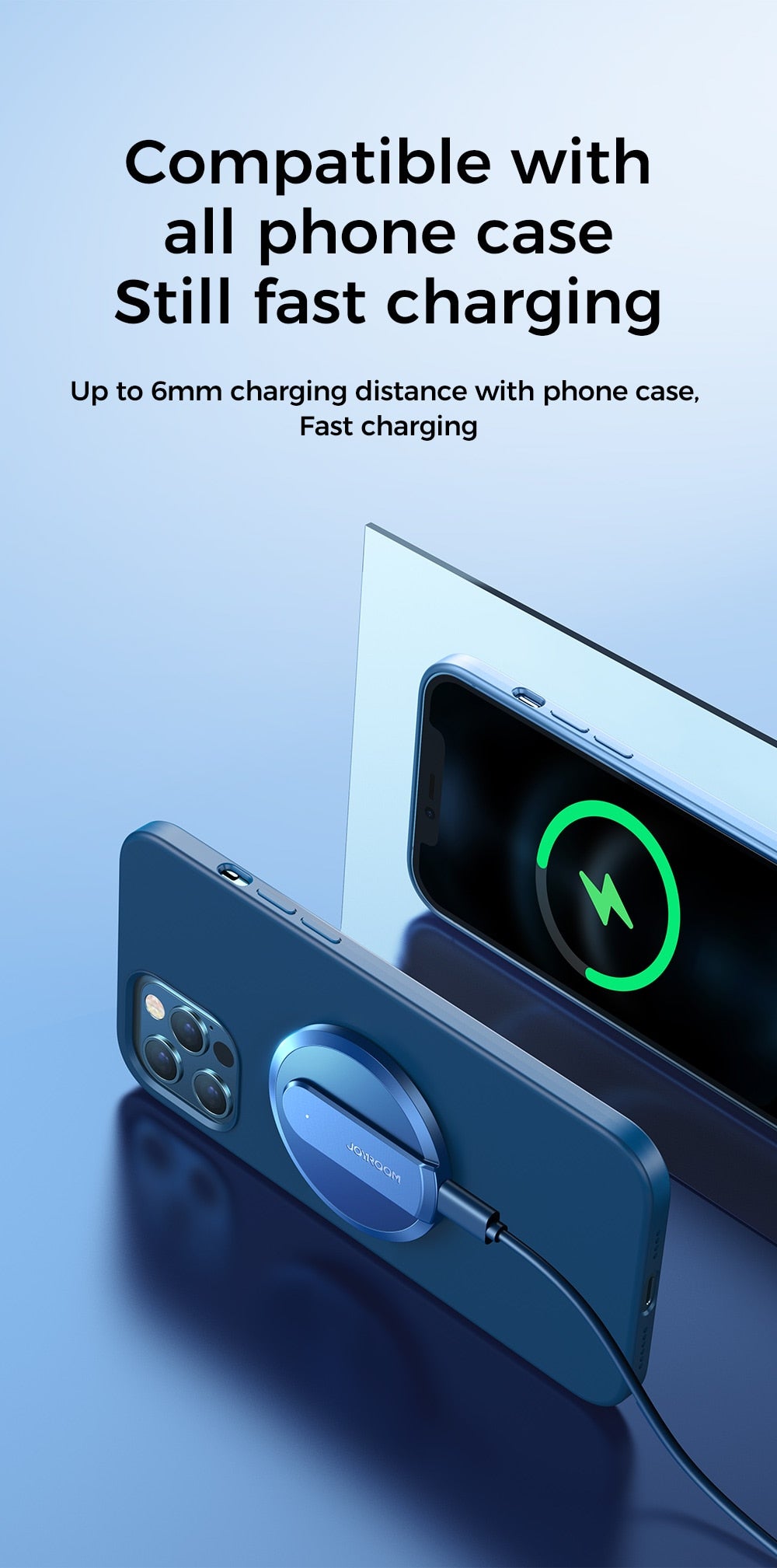 15W Qi Magnetic Wireless Fast Charger