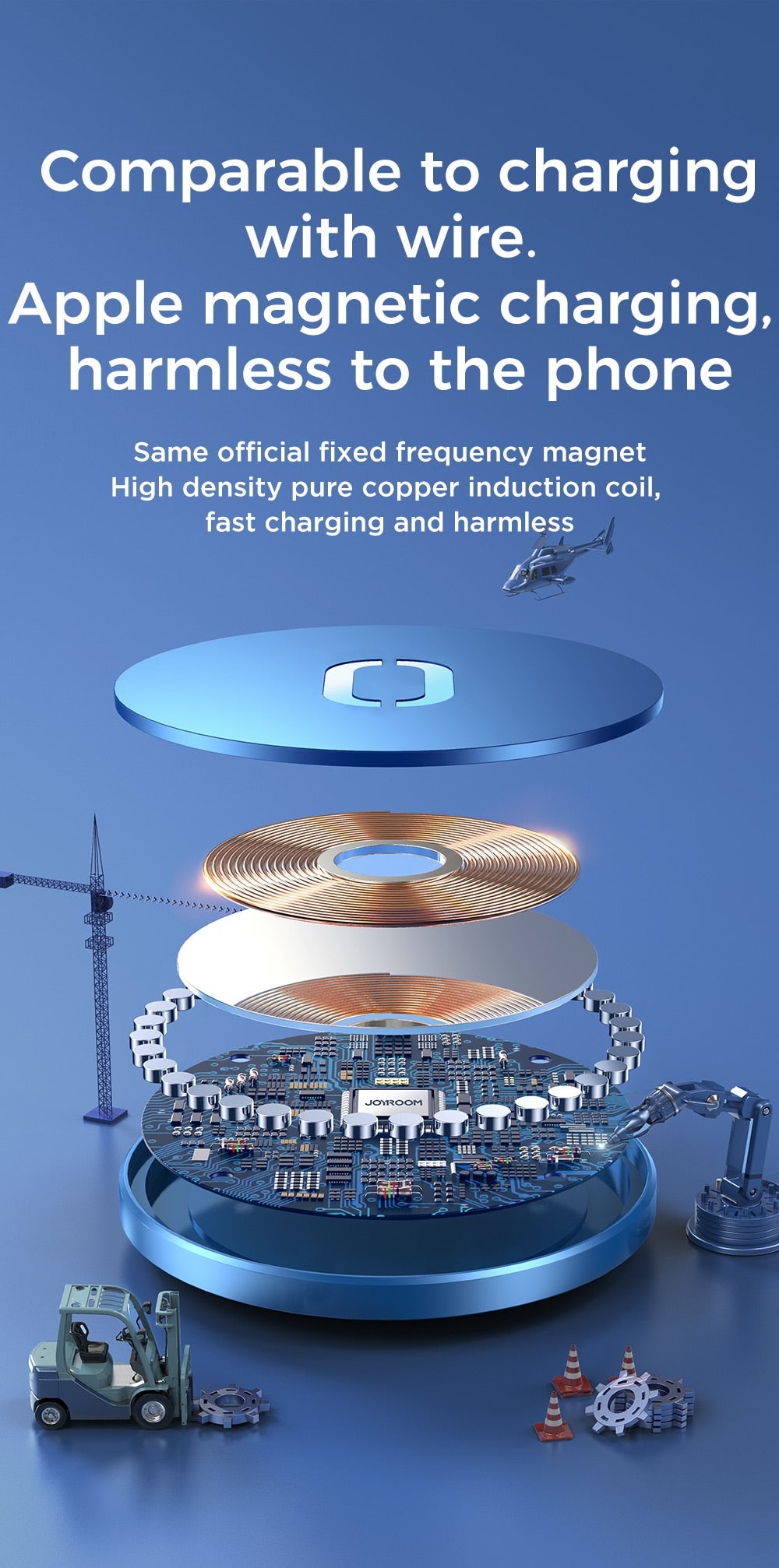 15W Qi Magnetic Wireless Fast Charger