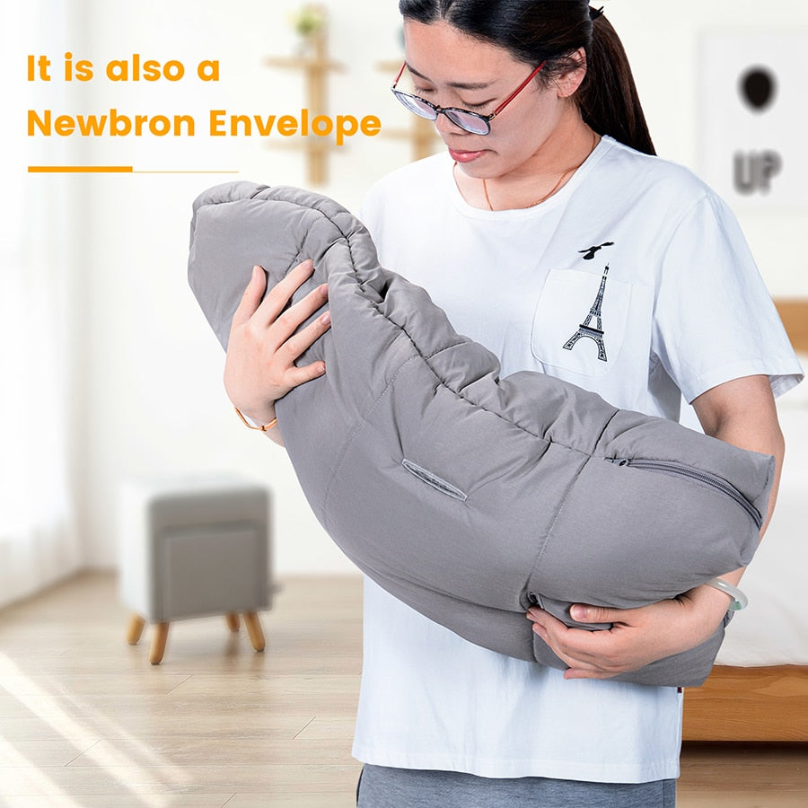 Baby Sleeping Bag Newborn Blanket Swaddle Toddler Winter Warm Stroller Wrap Zipper Envelope Pushchair Pram