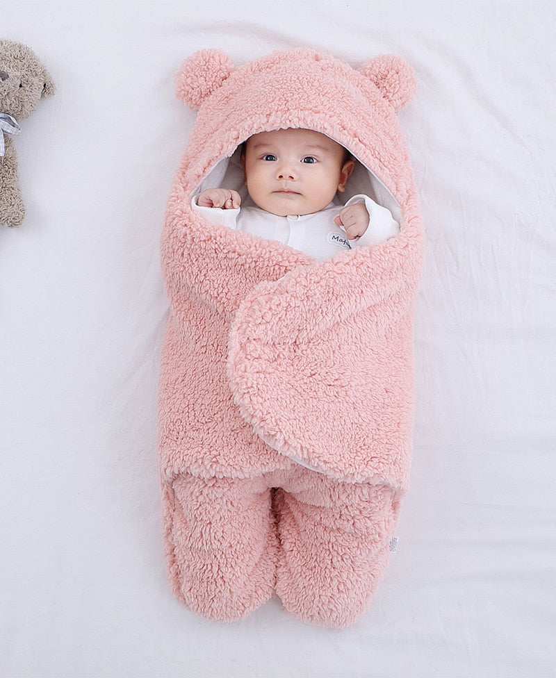 Baby Sleeping Bag Newborn Cotton Blanket Swaddle Toddler Winter Warm Stroller Wrap Zipper Envelope 0-9 Months