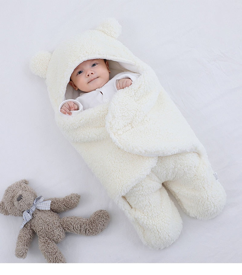 Baby Sleeping Bag Newborn Cotton Blanket Swaddle Toddler Winter Warm Stroller Wrap Zipper Envelope 0-9 Months