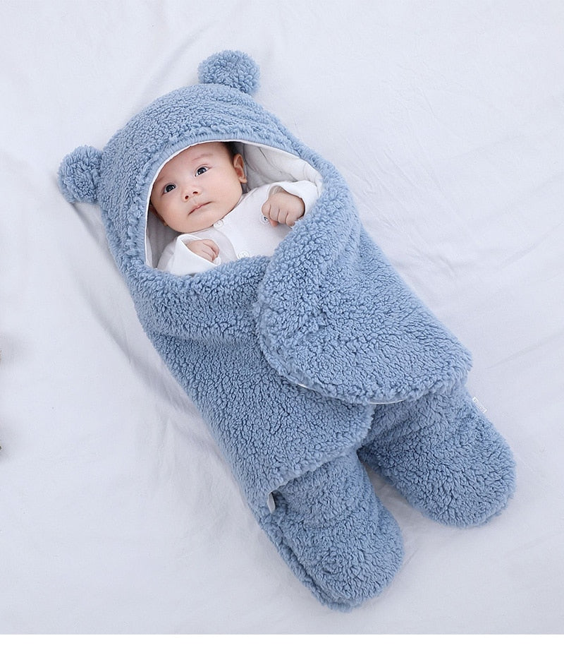 Baby Sleeping Bag Newborn Cotton Blanket Swaddle Toddler Winter Warm Stroller Wrap Zipper Envelope 0-9 Months