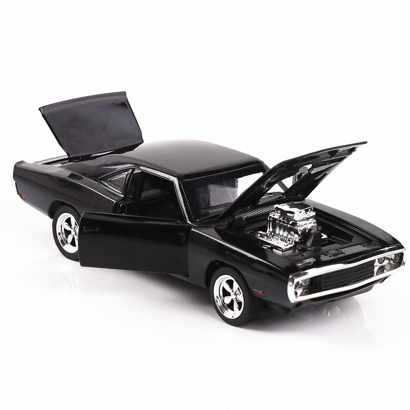 Car Model Dodge Charger 1970 Metal Alloy Diecast Toy Vehicles the fast and the Furious Sound&Light kids Children 1/32