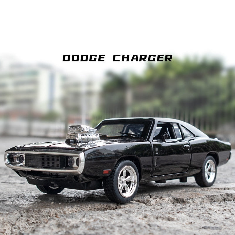 Car Model Dodge Charger 1970 Metal Alloy Diecast Toy Vehicles the fast and the Furious Sound&Light kids Children 1/32