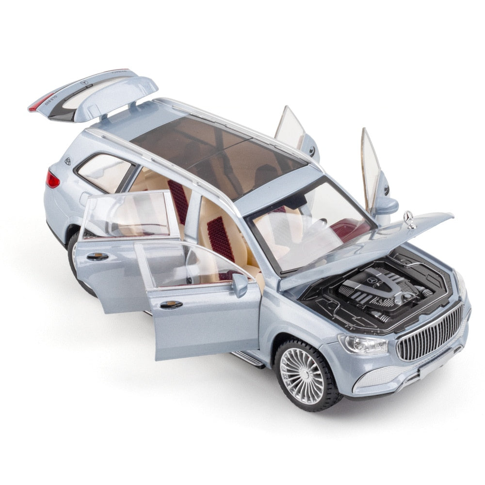 Car Model Mercedes-Benz Gls 600 Maybach Miniature Diecast Metal Alloy Vehicle toy Children 1:24