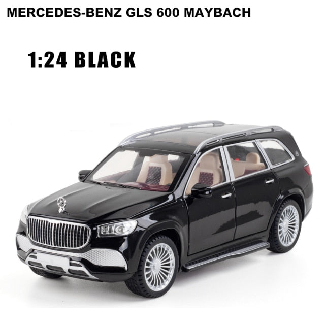 Car Model Mercedes-Benz Gls 600 Maybach Miniature Diecast Metal Alloy Vehicle toy Children 1:24