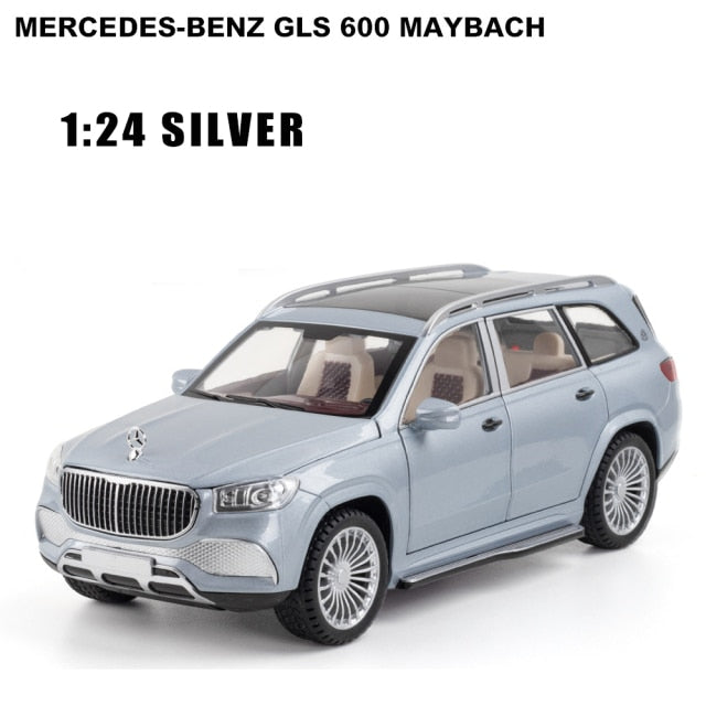 Car Model Mercedes-Benz Gls 600 Maybach Miniature Diecast Metal Alloy Vehicle toy Children 1:24