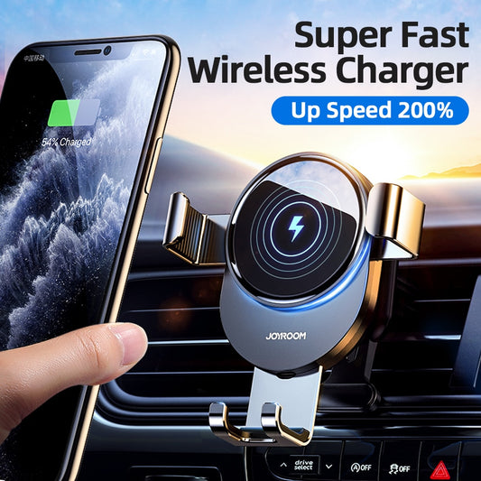 15W Qi Car Phone Holder Wireless Charger Air Vent Mount