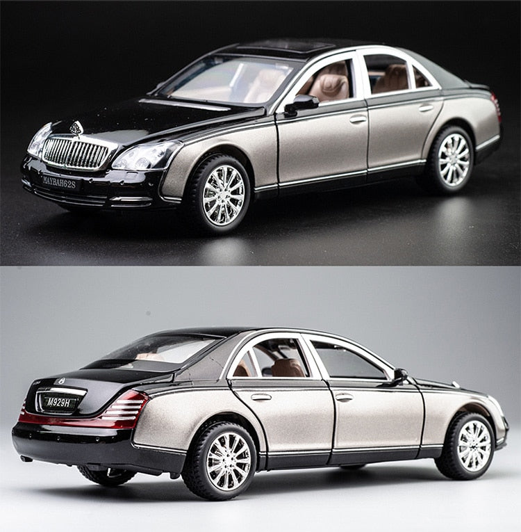 Car Model Mercedes Benz Maybach 62s S650 Classic Alloy Diecast Metal Toy Vehicles Car Kids 1:24