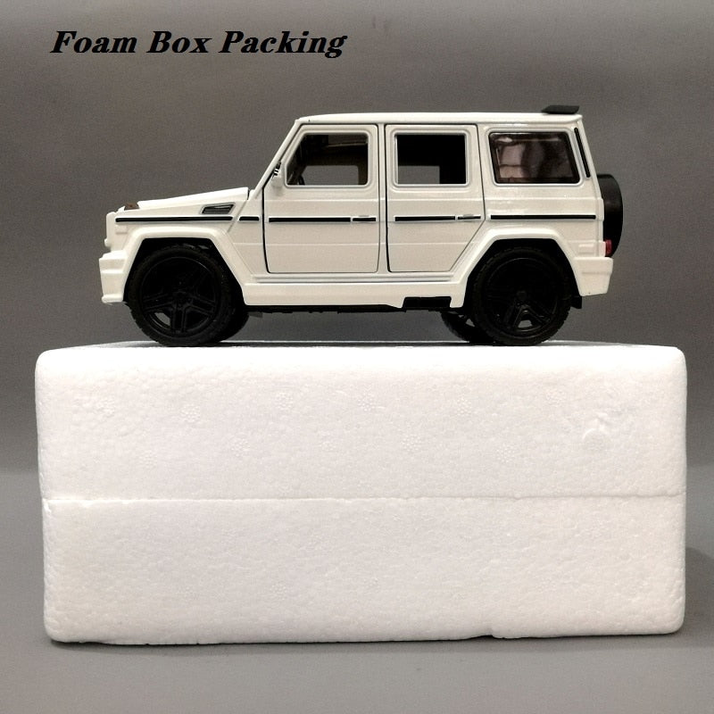 Car Model Mercedes Benz G65 SUV XLG M929Y Alloy Diecast Metal Toys 20Cm Vehicle 6 Open Doors Pull Back 1:24