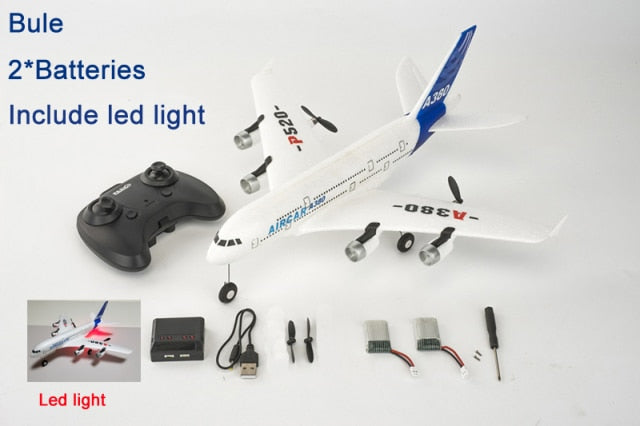 RC Remote Control Foam plastic Plane Airbus A380 P520 Airplane Aircraft Fighter 2.4G Radio Control Glider Toys Children kids