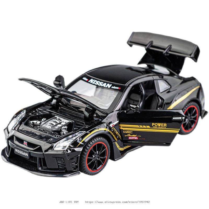 Car Model NISSAN GTR R35 Sports Metal Car Alloy Diecasts Toy Vehicles Cars Kid Children 1:32