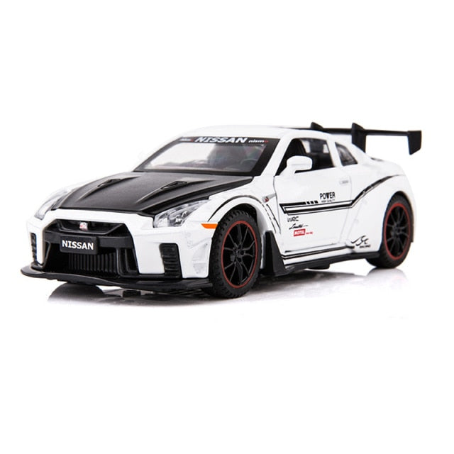 Car Model NISSAN GTR R35 Sports Metal Car Alloy Diecasts Toy Vehicles Cars Kid Children 1:32