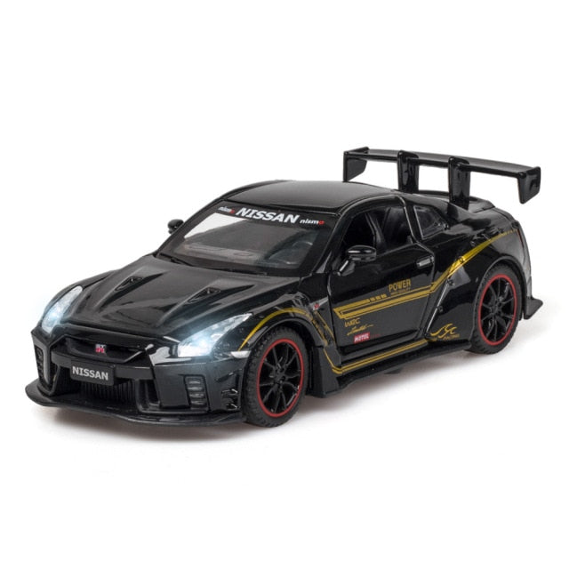 Car Model NISSAN GTR R35 Sports Metal Car Alloy Diecasts Toy Vehicles Cars Kid Children 1:32