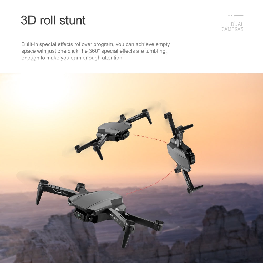 Drone Camera Quadcopter E99 Pro2 FPV Dual 720P 1080P 4K Hold WiFi RC Remote Control Foldable Mini