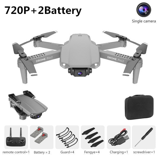 Drone Camera Quadcopter E99 Pro2 FPV Dual 720P 1080P 4K Hold WiFi RC Remote Control Foldable Mini