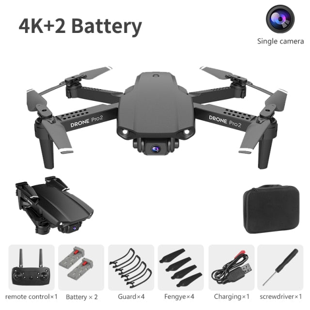 Drone Camera Quadcopter E99 Pro2 FPV Dual 720P 1080P 4K Hold WiFi RC Remote Control Foldable Mini