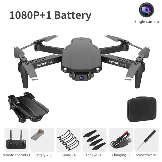 Drone Camera Quadcopter E99 Pro2 FPV Dual 720P 1080P 4K Hold WiFi RC Remote Control Foldable Mini