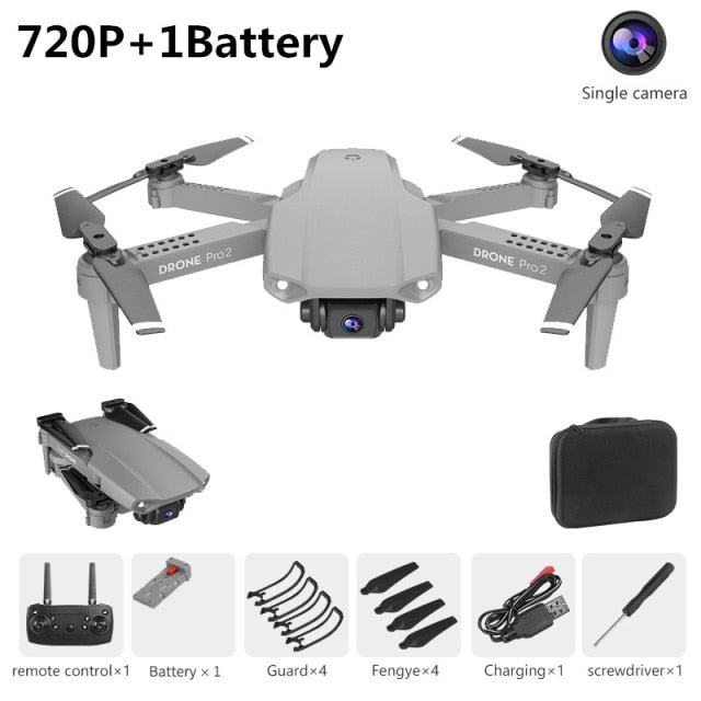 Drone Camera Quadcopter E99 Pro2 FPV Dual 720P 1080P 4K Hold WiFi RC Remote Control Foldable Mini