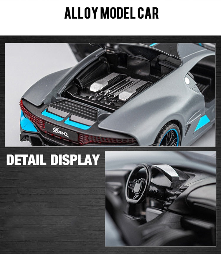 Car Model Bugatti Divo Metal Toy Alloy Diecast Vehicles Toys For kids 1:32