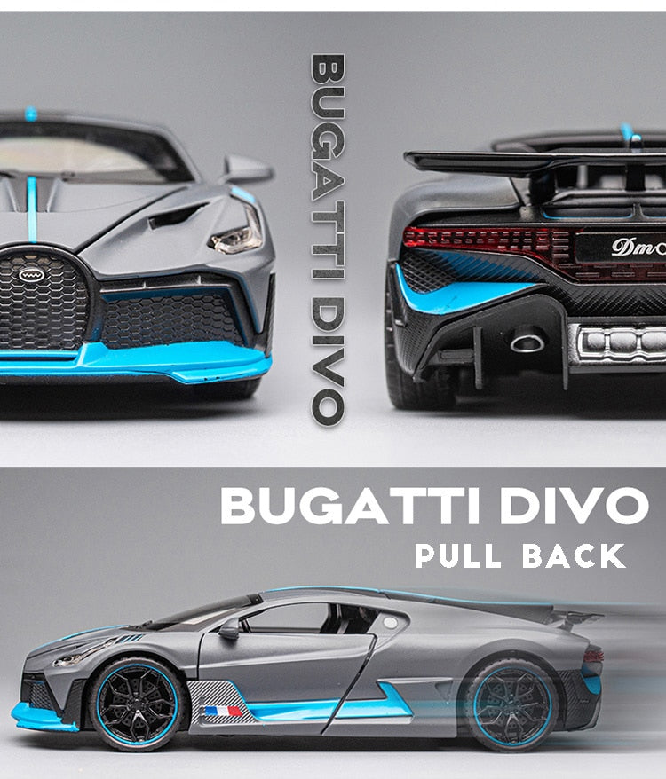 Car Model Bugatti Divo Metal Toy Alloy Diecast Vehicles Toys For kids 1:32