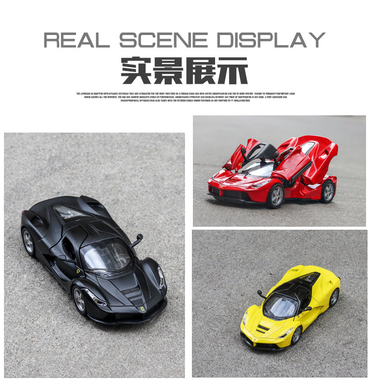 Car Model Ferrari LaFerrari Metal Diecast Alloy  Vehicles Toy Children kids 1:32 1:22