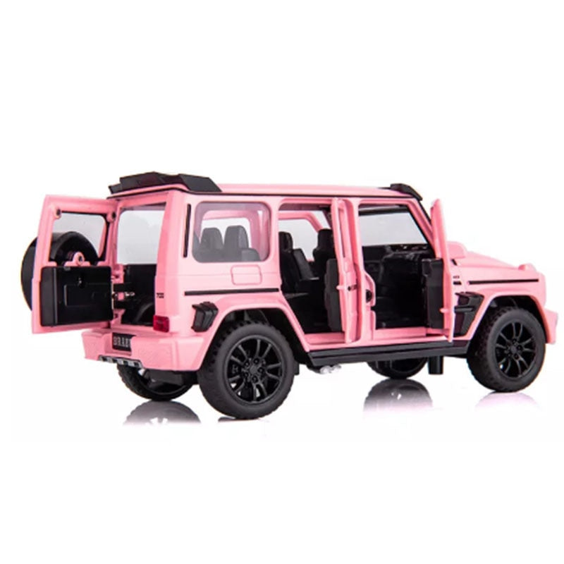 Car Model Mercedes Benz G700 G65 SUV Diecast Metal Toy Alloy Vehicle Sound Light Pull Back Kids Toys 1:32