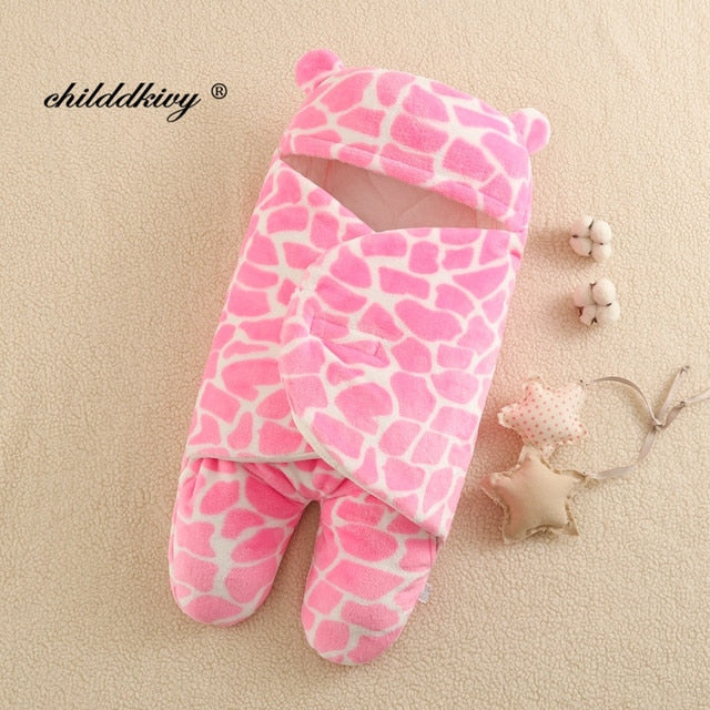 Baby Sleeping Bag Newborn Blanket Swaddle Toddler Winter Warm Stroller Wrap Cotton Envelope 0-9