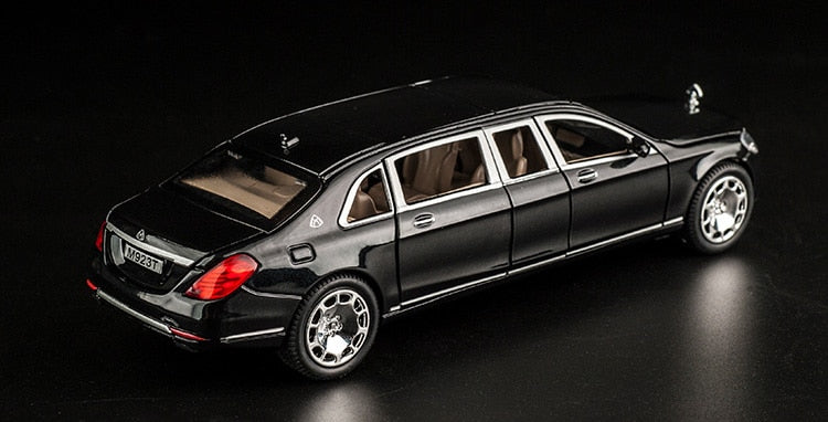 Car Model Maybach S600 Metal Diecast Alloy 6 Doors Toys Children 1:24