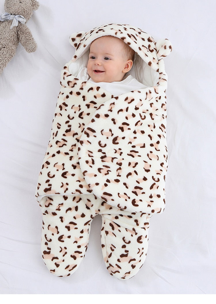 Baby Sleeping Bag Newborn Blanket Swaddle Toddler Winter Warm Stroller Wrap Cotton Envelope 0-9