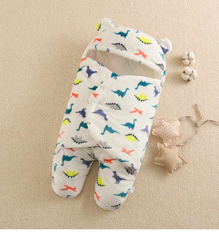 Baby Sleeping Bag Newborn Blanket Swaddle Toddler Winter Warm Stroller Wrap Cotton Envelope 0-9