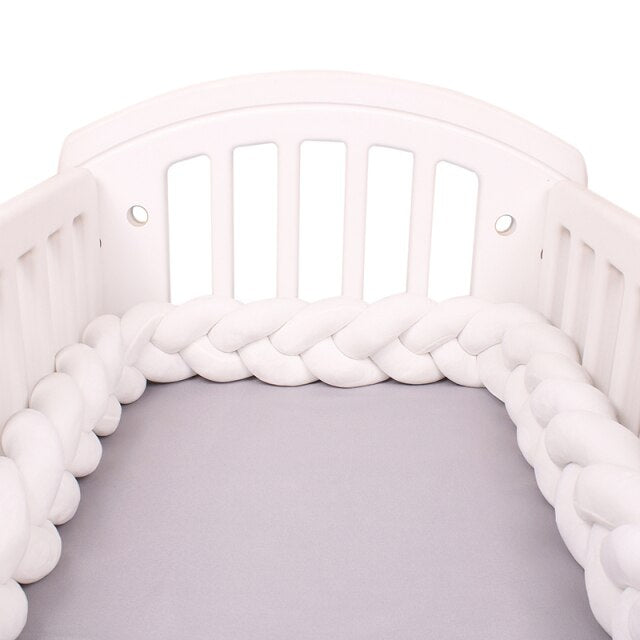 Baby Bed Bumper Crib woven Braid Pillow Cushion Infant Protector Pad 2M/3M/4M