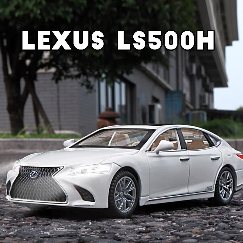 Car Model LEXUS LS500H Toy Metal Diecast Alloy Vehicles Sound Light Toys Children 1:32