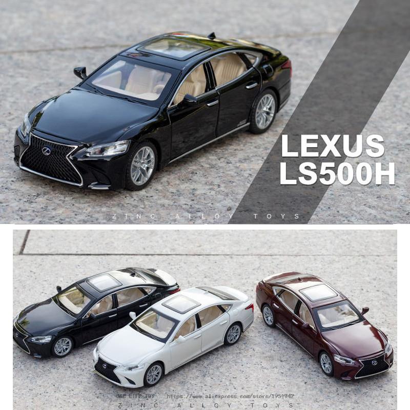 Car Model LEXUS LS500H Toy Metal Diecast Alloy Vehicles Sound Light Toys Children 1:32