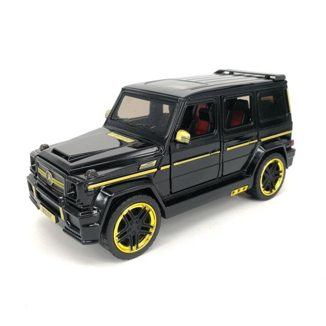 Car Model Mercedes Benz G65 SUV XLG M929Y Alloy Diecast Metal Toys 20Cm Vehicle 6 Open Doors Pull Back 1:24