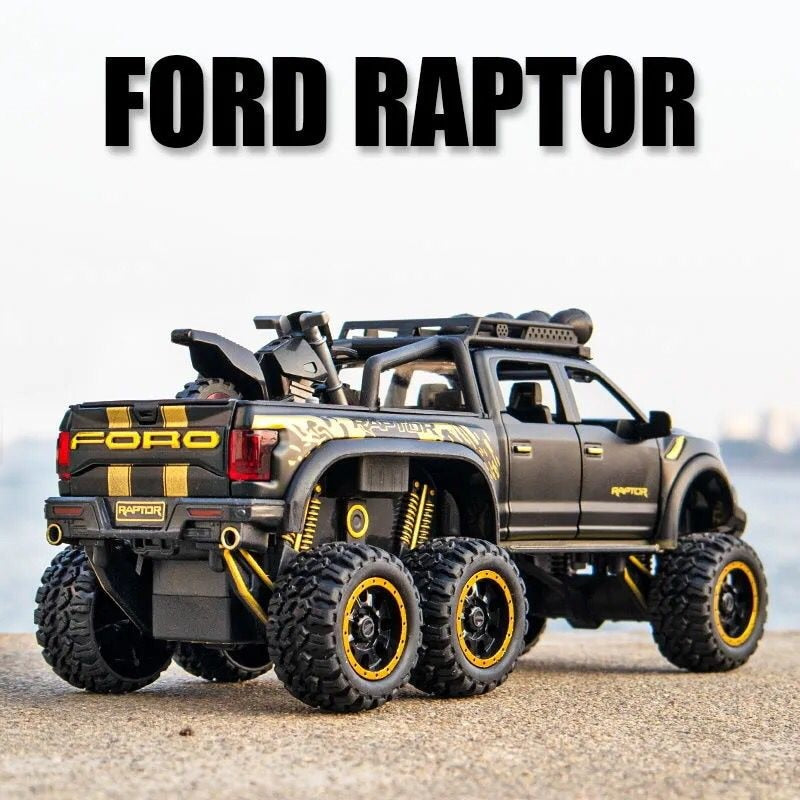 Car Model Ford Raptor F150 Pickup Alloy Diecasts Metal Modified Off-Road Vehicles children Kids Toy 1/28