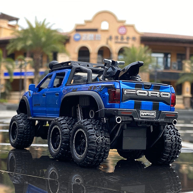 Car Model Ford Raptor F150 Pickup Alloy Diecasts Metal Modified Off-Road Vehicles children Kids Toy 1/28