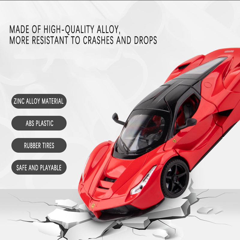 Car Model Ferrari LaFerrari Metal Diecast Alloy  Vehicles Toy Children kids 1:32 1:22