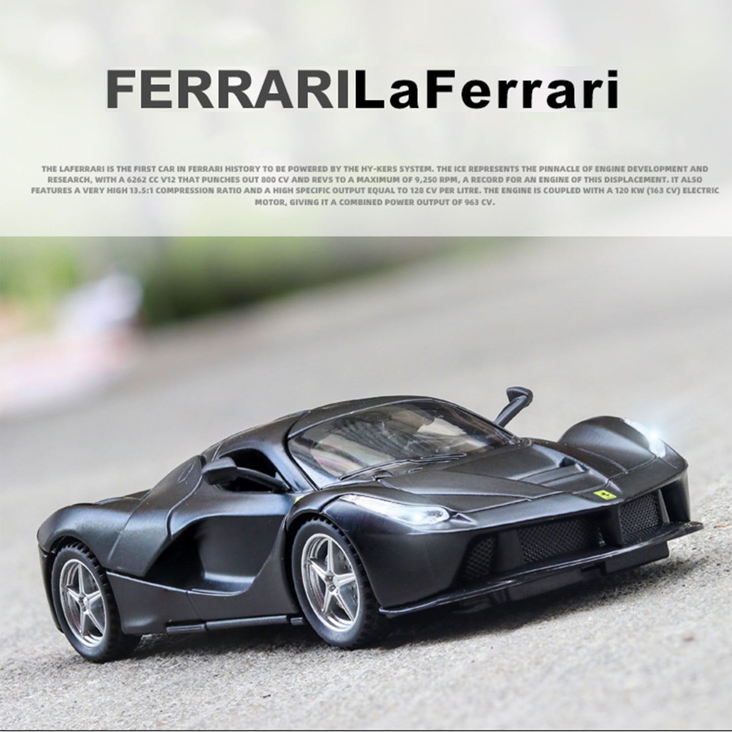 Car Model Ferrari LaFerrari Metal Diecast Alloy  Vehicles Toy Children kids 1:32 1:22