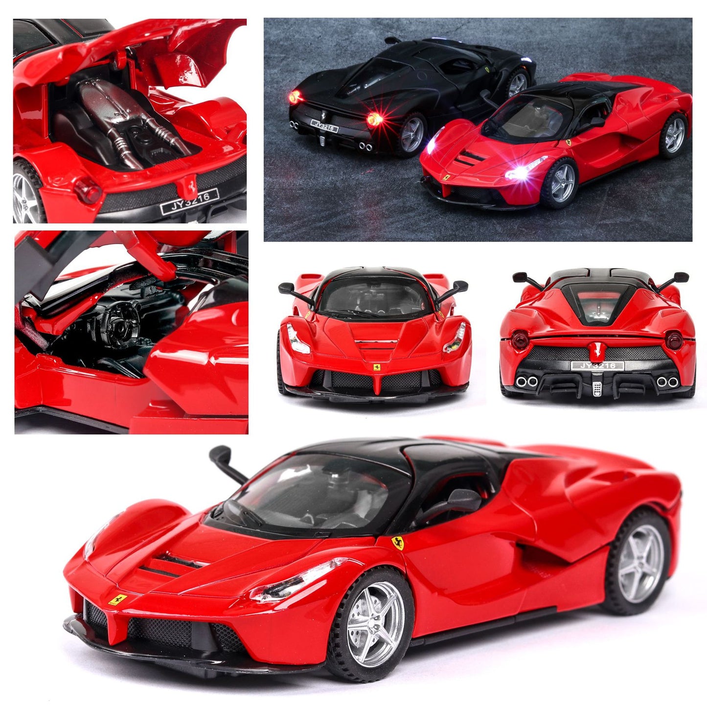 Car Model Ferrari LaFerrari Metal Diecast Alloy  Vehicles Toy Children kids 1:32 1:22