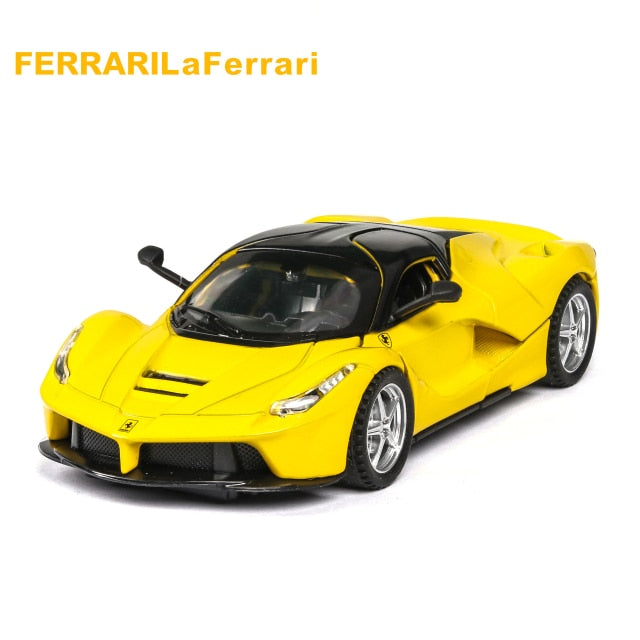 Car Model Ferrari LaFerrari Metal Diecast Alloy  Vehicles Toy Children kids 1:32 1:22