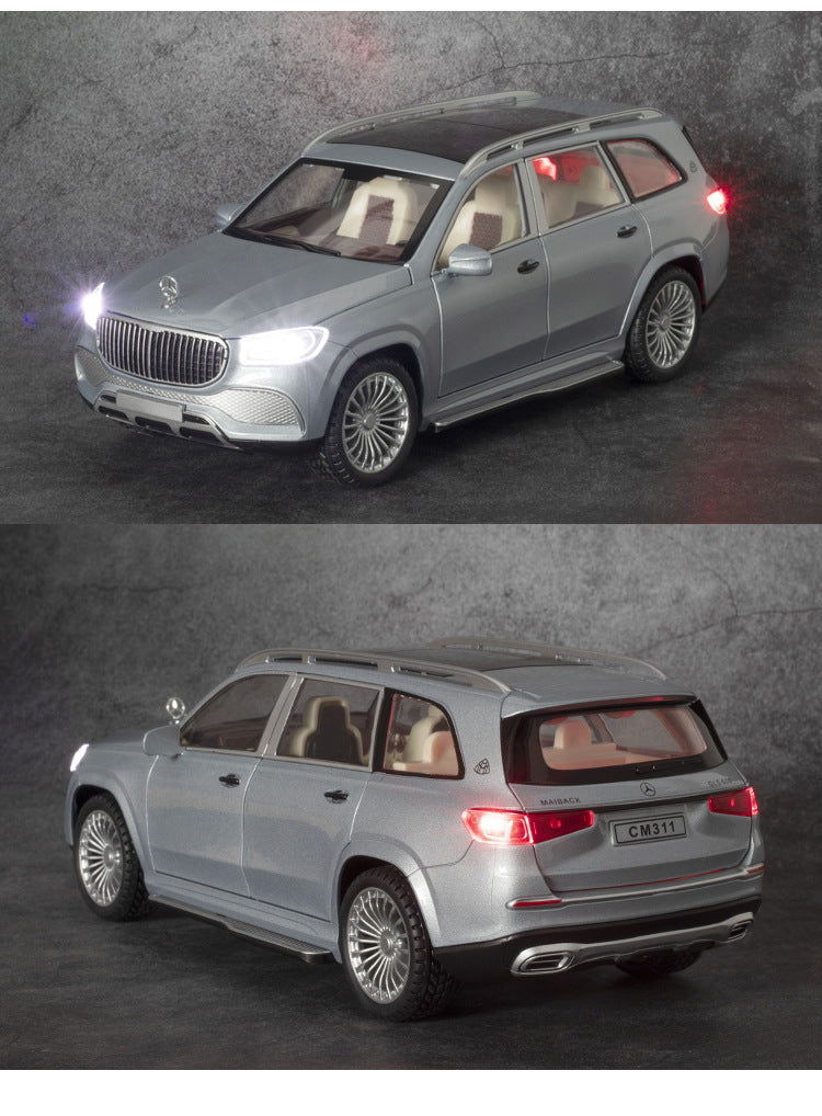 Car Model Mercedes-Benz Gls 600 Maybach Miniature Diecast Metal Alloy Vehicle toy Children 1:24