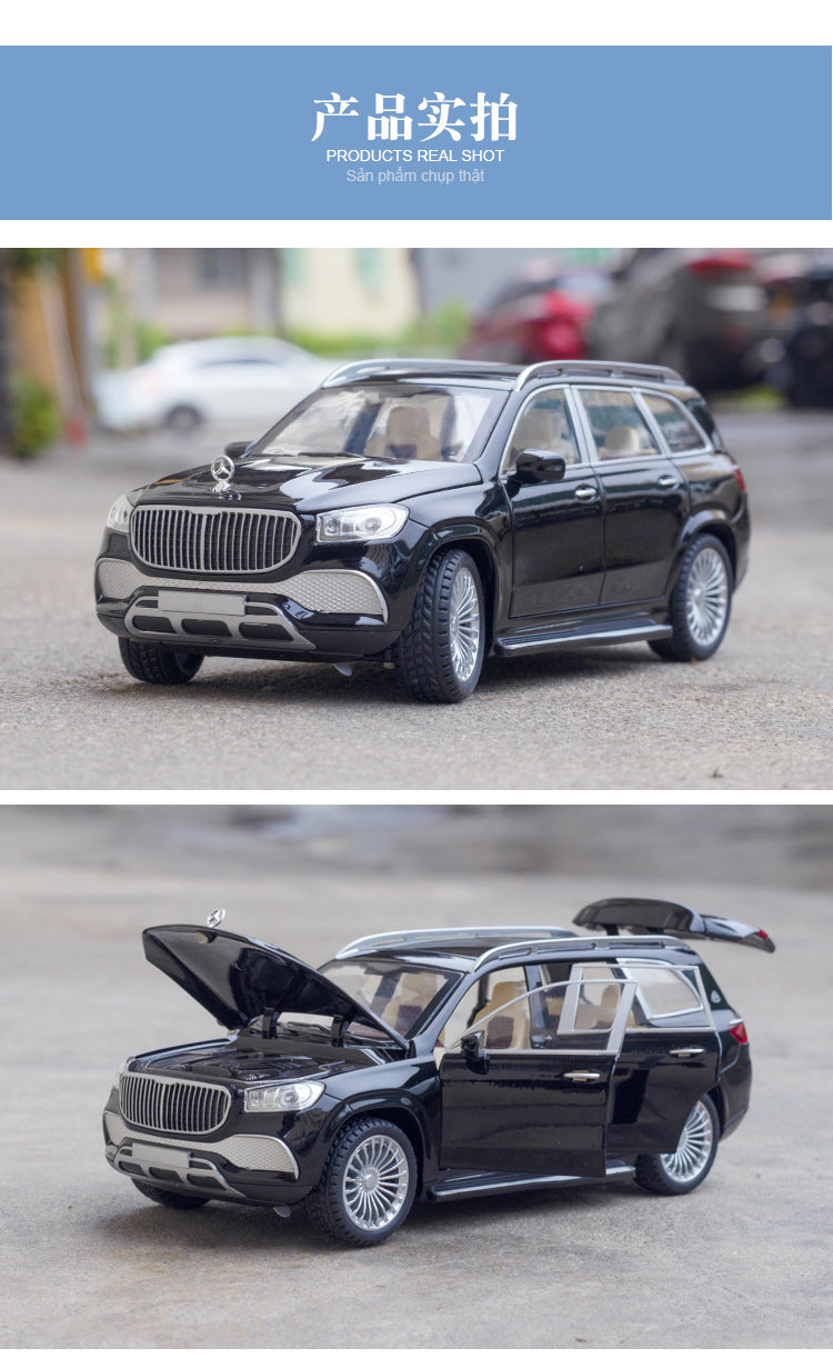 Car Model Mercedes-Benz Gls 600 Maybach Miniature Diecast Metal Alloy Vehicle toy Children 1:24