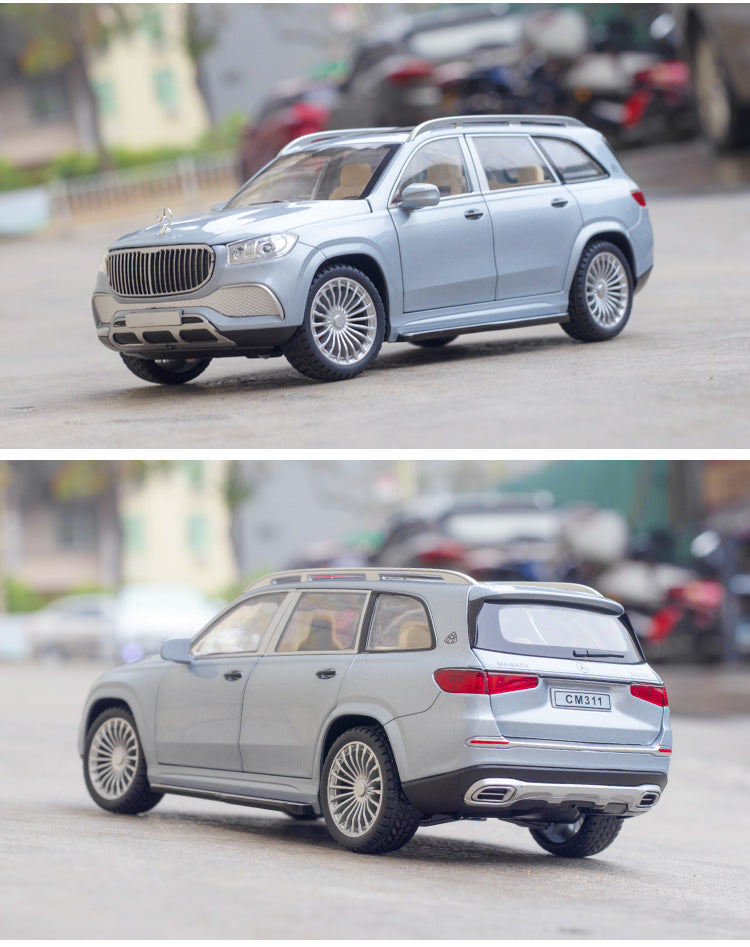 Car Model Mercedes-Benz Gls 600 Maybach Miniature Diecast Metal Alloy Vehicle toy Children 1:24