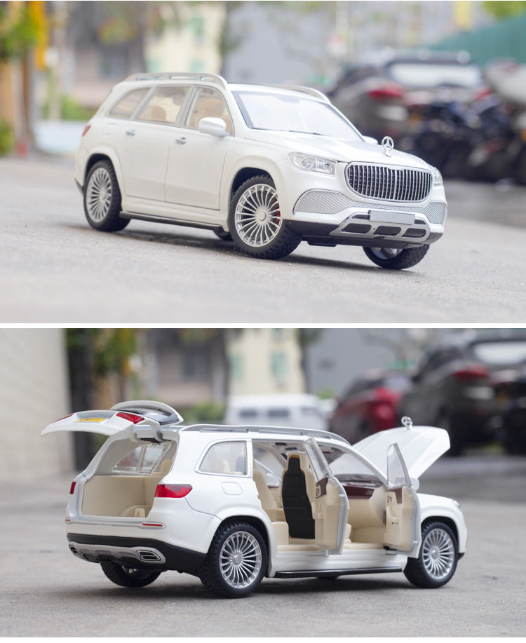 Car Model Mercedes-Benz Gls 600 Maybach Miniature Diecast Metal Alloy Vehicle toy Children 1:24